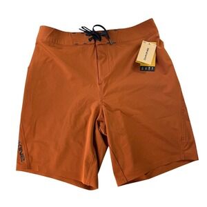 DAKINE Mens Board Shorts Orange Quick Dry Zip Pocket Size 32 NEW‎